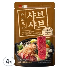 Sempio 膳府 柴魚涮涮鍋湯底 3~4人份, 200g, 4個