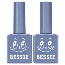 BESSIE 彩色亮片凝膠指甲, 雲朵汽水, 11ml, 2個