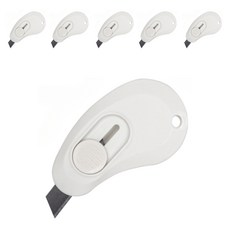 Black Tree 馬卡龍開箱刀 迷你美工刀, 白色, 6個