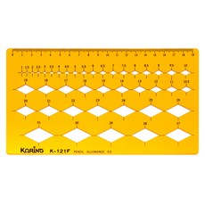 KORING 菱形尺 K-121, 1個, 單一顏色
