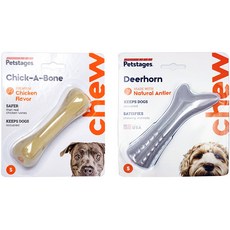 펫스테이지 강아지 장난감 치카본 S + 디어혼 S, 혼합색상, 1세트