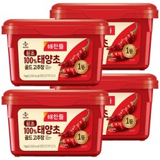 CJ Haechandle 好餐得 太陽草 GOLD 辣椒醬, 4個, 1kg