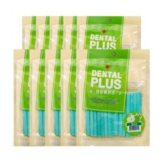덴탈플러스 강아지 덴탈껌, 청사과, 100g, 10개