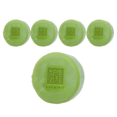 茶寶 潤覺茶 茶籽綠豆薏仁潔顏皂, 溫和潔淨調理肌膚暗沉, 100g, 5個