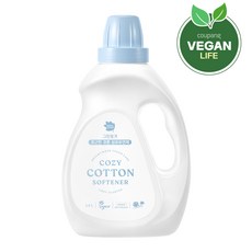 그린핑거 섬유유연제 포근한 코튼, 1.4L, 1개