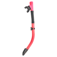 AQUATEC 防浪矽膠呼吸管,Proprietary Dry Valve Silicone Snorkel, 潛水用品, 粉紅色, 長46cm