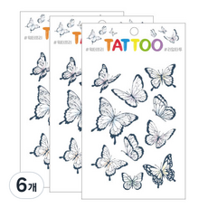 Petit 迷你刺青 TS008, 蝴蝶, 6個