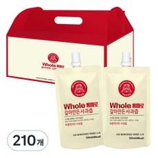 통째로 갈아만든 사과즙 스파우트, 100ml, 210개입