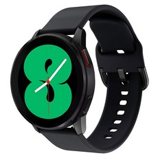 Luarable Galaxy 手錶扣矽膠錶帶 20 毫米, 黑色