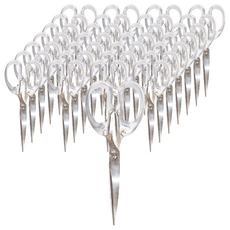 小麥購物 簡約風透明剪刀 特大號(19 x 7.2cm) 55g, 透明, 30支