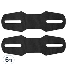 켈본 8자형 무릎 어깨 팔꿈치 보호 고정 패드 블랙, 6개, 1개입