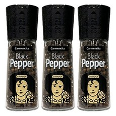 카르멘시타 통흑후추 그라인더, 47g, 3개