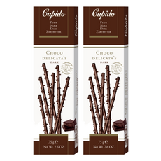 Cupido 巧克力棒 比利時原裝進口 獨特醇厚綿細滋味, 75g, 2盒