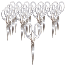 小麥購物 簡約風透明剪刀 特大號(19 x 7.2cm) 55g, 透明, 15支