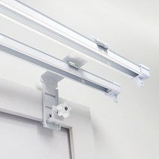 Kamdanam 雙軌3段式免穿孔掛鉤, 白色, 3入