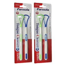 四季舌苔清潔器 綠色+藍色, 2組