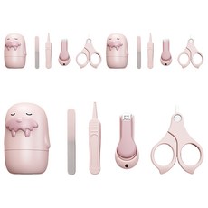 잇곰 바다사자 유아 손톱깎이 4종 세트, 핑크, 3세트