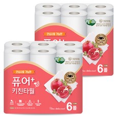 Hello Tissue Pure plus廚房紙巾, 110張, 12捲