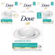 도브 센서티브 클렌징 비누, 106g, 32개