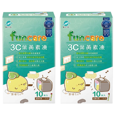 船井生醫 3C葉黃素凍 果凍三兄妹版 葉寶，富含10種營養，蔬果添加，營養均衡，含維生素D，保護晶亮, 15g, 10包, 2盒