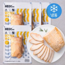 허닭 스팀 닭가슴살 슬라이스 오리지널맛 (냉동), 100g, 1개입, 4개
