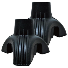 感恩使者 橡膠腳套 拐杖/助行器用 三角腳套 尺寸84x64x51mm, 孔徑1.8cm, 2個