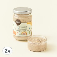 키친콤마 수제 얼그레이 밀크잼, 180g, 2개
