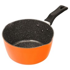 FREIZ 和平 IH爐適用 Gigafucca 加深平底煎鍋 不沾鍋 少油煙 橘色時尚外觀, 20cm, 1支