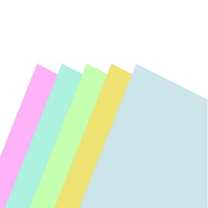 현진아트 NCB 단면 칼라 보드롱 우드락 5종 세트 F파스텔 600 x 900 mm, 5mm, 1세트