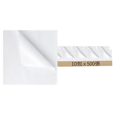 YY 白牛淋膜L袋 無印刷 12 x (11.5 + 12cm) 5000張/組 食品級淋膜紙 L型點心袋, 10包, 1組