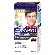 DARIYA 塔莉雅 SALON de PRO 沙龍級男仕白髮專用快速染髮霜 只需5分鐘 無添加阿摩尼亞 無臭味, 06A深灰褐, 1盒