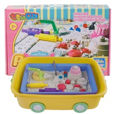 촉촉이 모래 파티시에 놀이 세트, 옐로우, 1개