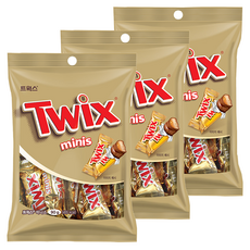 Twix 特趣 迷你焦糖夾心巧克力, 90g, 3包