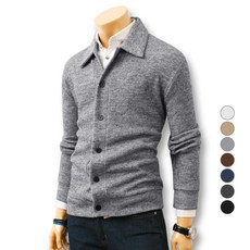 BLUEFORCE 男士斯卡德鈕扣翻領針織開襟衫