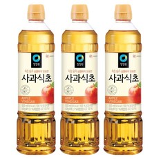 청정원 사과식초, 500ml, 3개