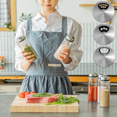 미니모 3단 조절 유리 양념통, 300ml, 3개