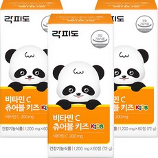 Lacfido 孩童維他命C咀嚼錠, 60顆, 3罐