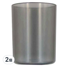 壁掛漱口杯置物架, 透明杯子, 灰色, 1個, ABS材質, 2個