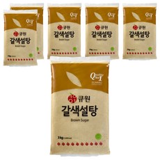 큐원 갈색설탕, 3kg, 6개