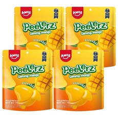 AMOS 阿麥斯 Peelerz剝皮芒果軟糖, 4包, 252g