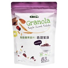 統一生機 脆穀優果麥片 香甜紫藷, 240g, 1包