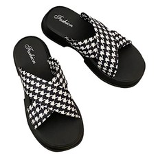 실버스 여성용 크로스 체크 다비 슬리퍼 SV058