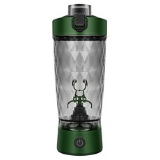 TAILI 太力 炫彩電動運動蛋白粉咖啡攪拌杯 附粉盒 650ml, 綠色, ZH90