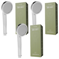 BaekJiSaengHwal 增壓強力蓮蓬頭 8*22cm, Chrome, 3個