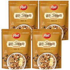 Post 黃金格蘭諾拉穀物麥片 香醇杏仁, 360g, 4包