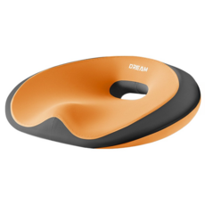 DREAM HOME INTERIOR 辦公室椅子柔軟舒適坐墊 記憶棉久坐車用坐墊 護臀護腰減壓增高坐墊 痔瘡墊 孕婦墊, 落日橙