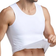 Charmen 360度加壓收腹高彈背心 - 白色 尼龍70% 彈性纖維30% 體重60-85kg 腰圍66-86cm