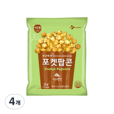 이츠웰 포켓팝콘(크리미카라멜맛) 25g*30입 BOX, 25g, 4개