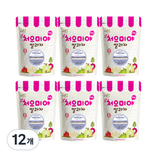 Ssalgwaja 米餅村 年糕餅乾, 藍莓, 30g, 12個