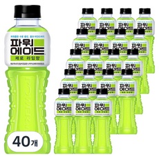 파워에이드 제로 라임향, 600ml, 40개